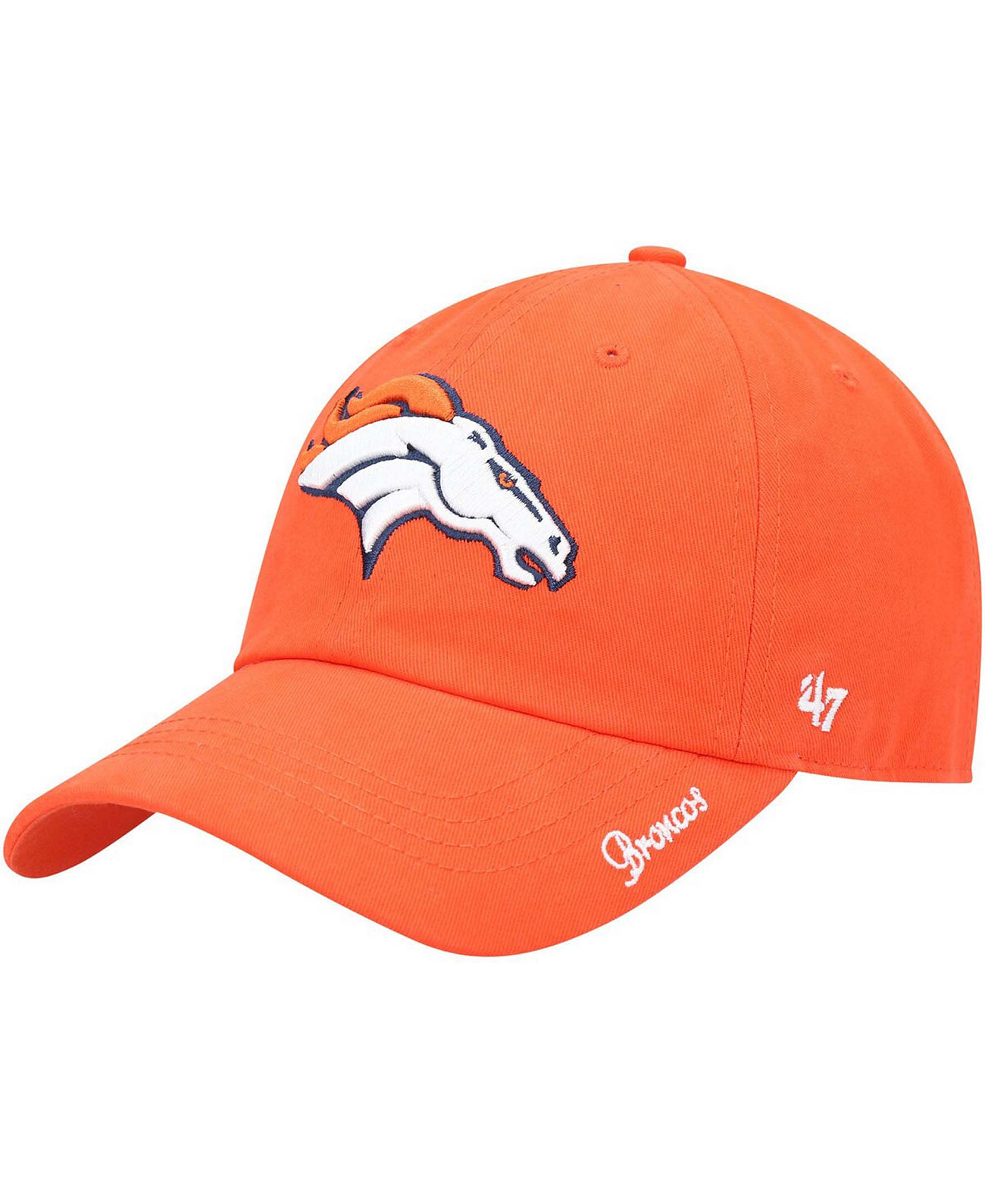 Женская оранжевая регулируемая шляпа Denver Broncos Miata Clean Up Secondary '47 Brand