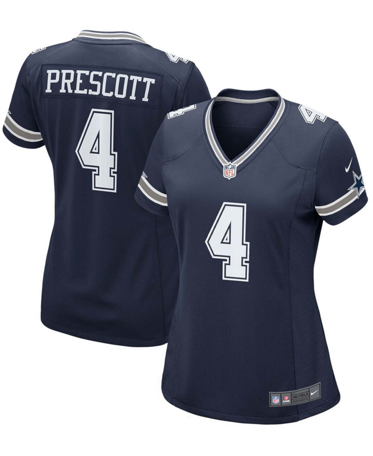 Женское джерси Dak Prescott Navy Dallas Cowboys Game Team Nike