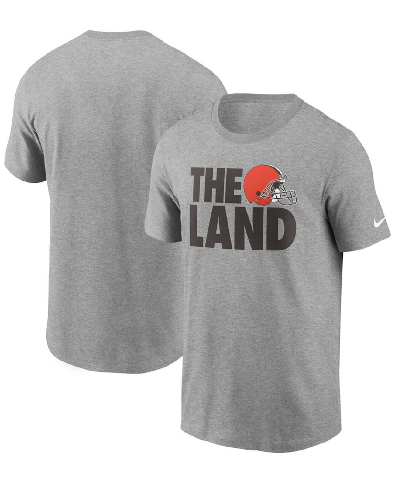 Мужская серая футболка с принтом Cleveland Browns Hometown Collection The Land Nike