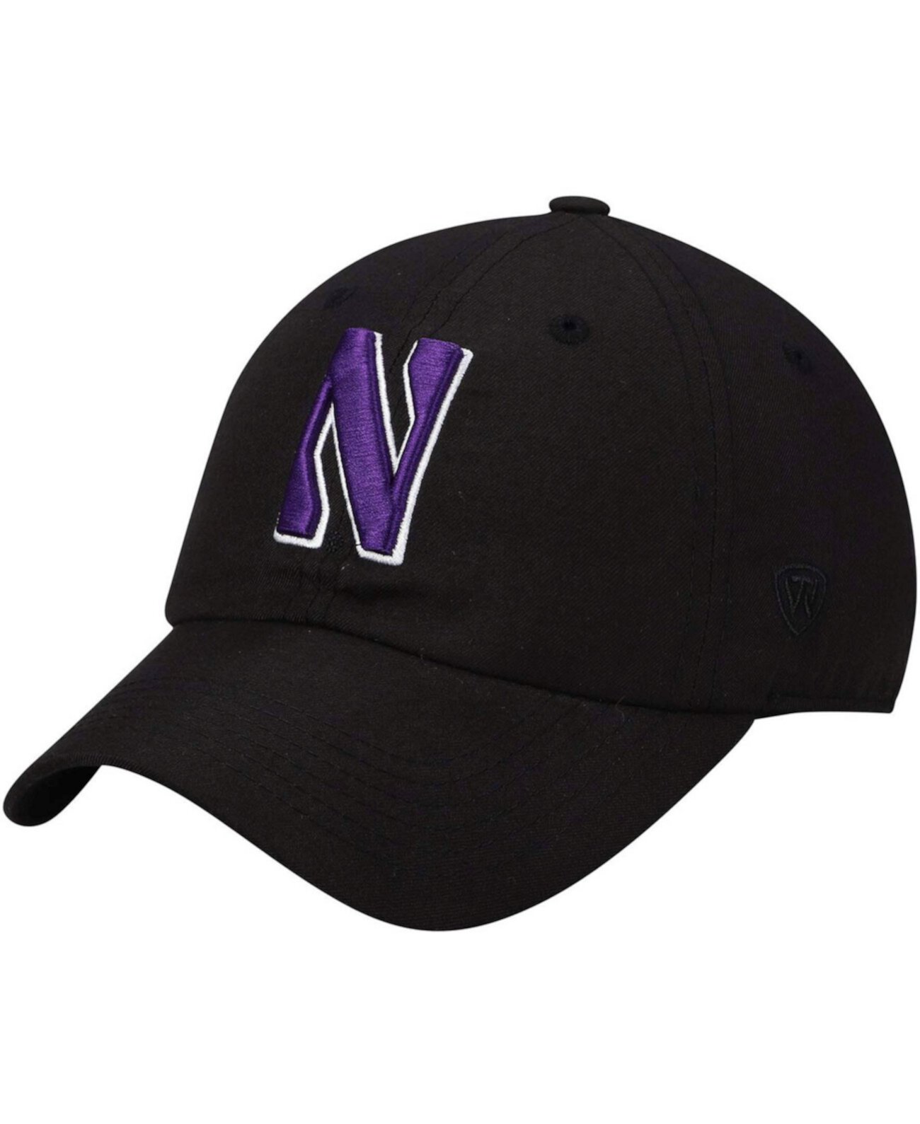 Черная мужская черная регулируемая шляпа с логотипом Northwestern Wildcats Primary Top of the World
