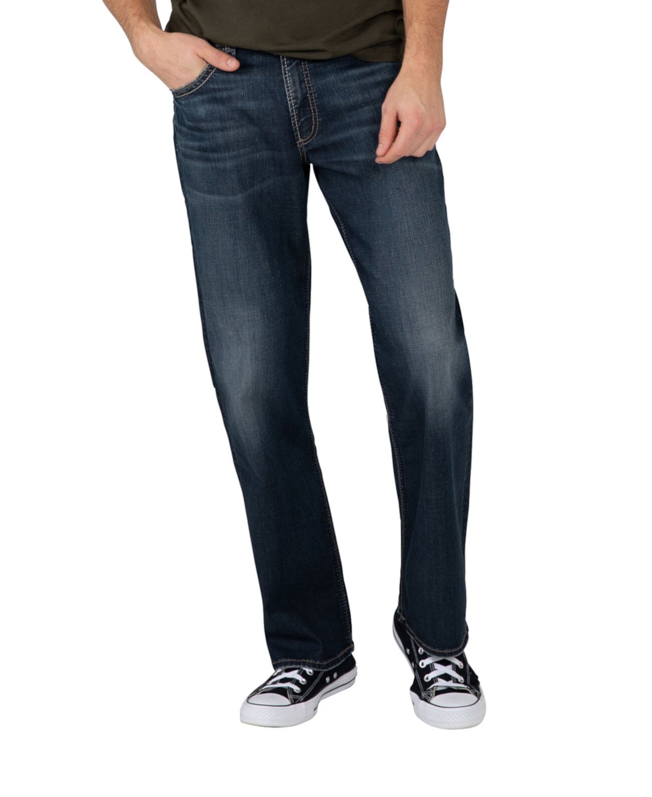Мужские прямые джинсы свободного кроя Gordie с прямыми штанинами Silver Jeans Co.