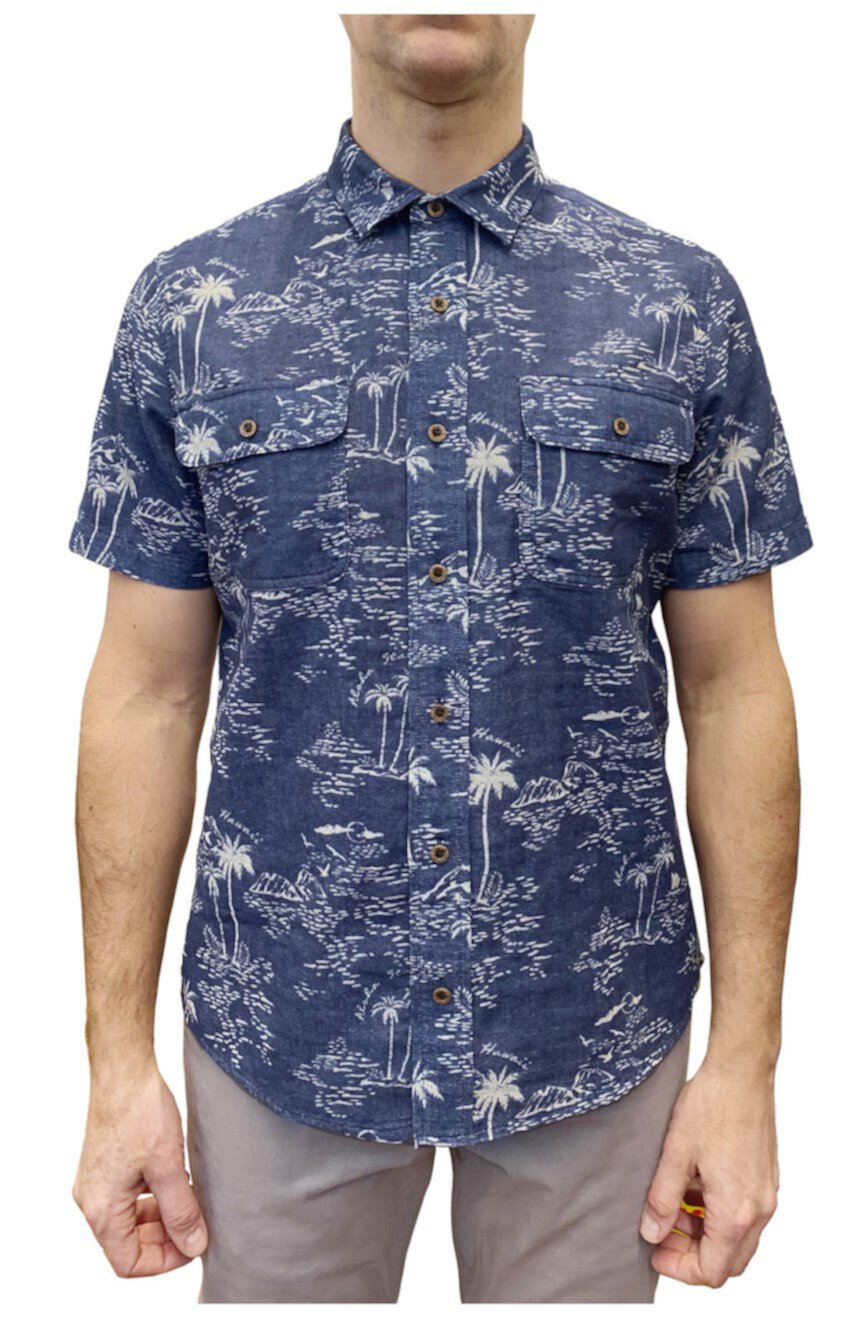 Рубашка на пуговицах с принтом Pacific Ocean Tailor Vintage