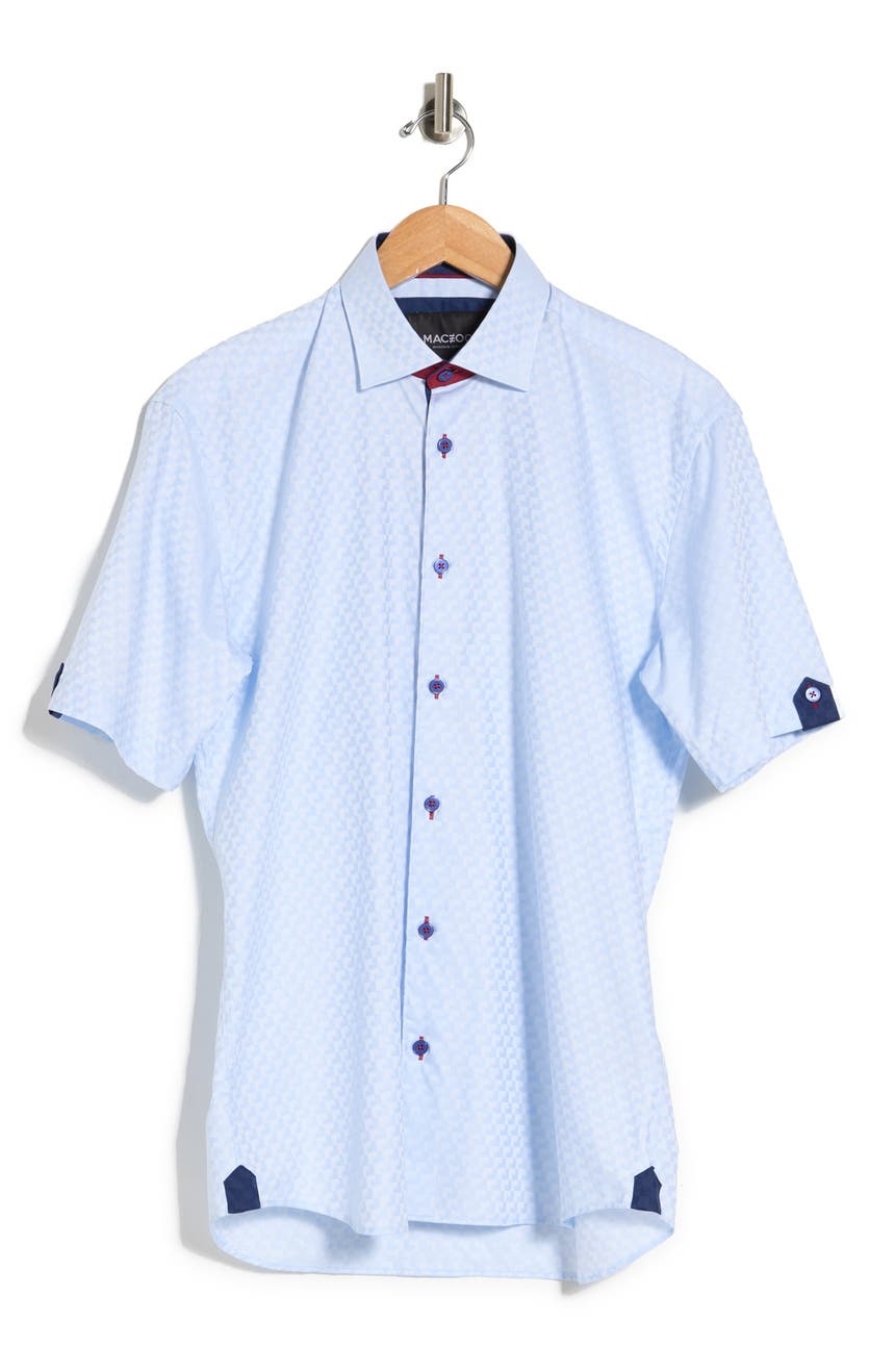 Рубашка с короткими рукавами и коротким рукавом с геометрическим принтом Fresh Air Maceoo