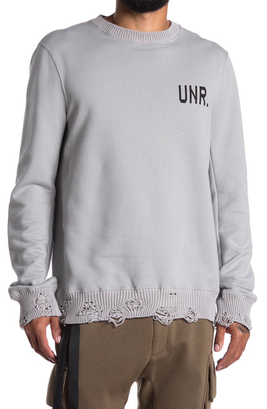 Толстовка-пуловер с потрепанной отделкой LAX UNRAVEL PROJECT