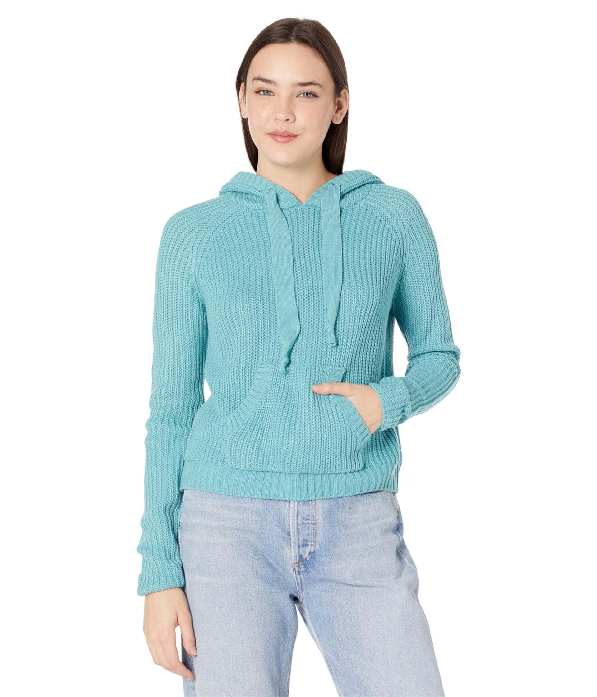 Cable Knit Hoodie with Drawstrings 48H2343 Rock and Roll Cowgirl