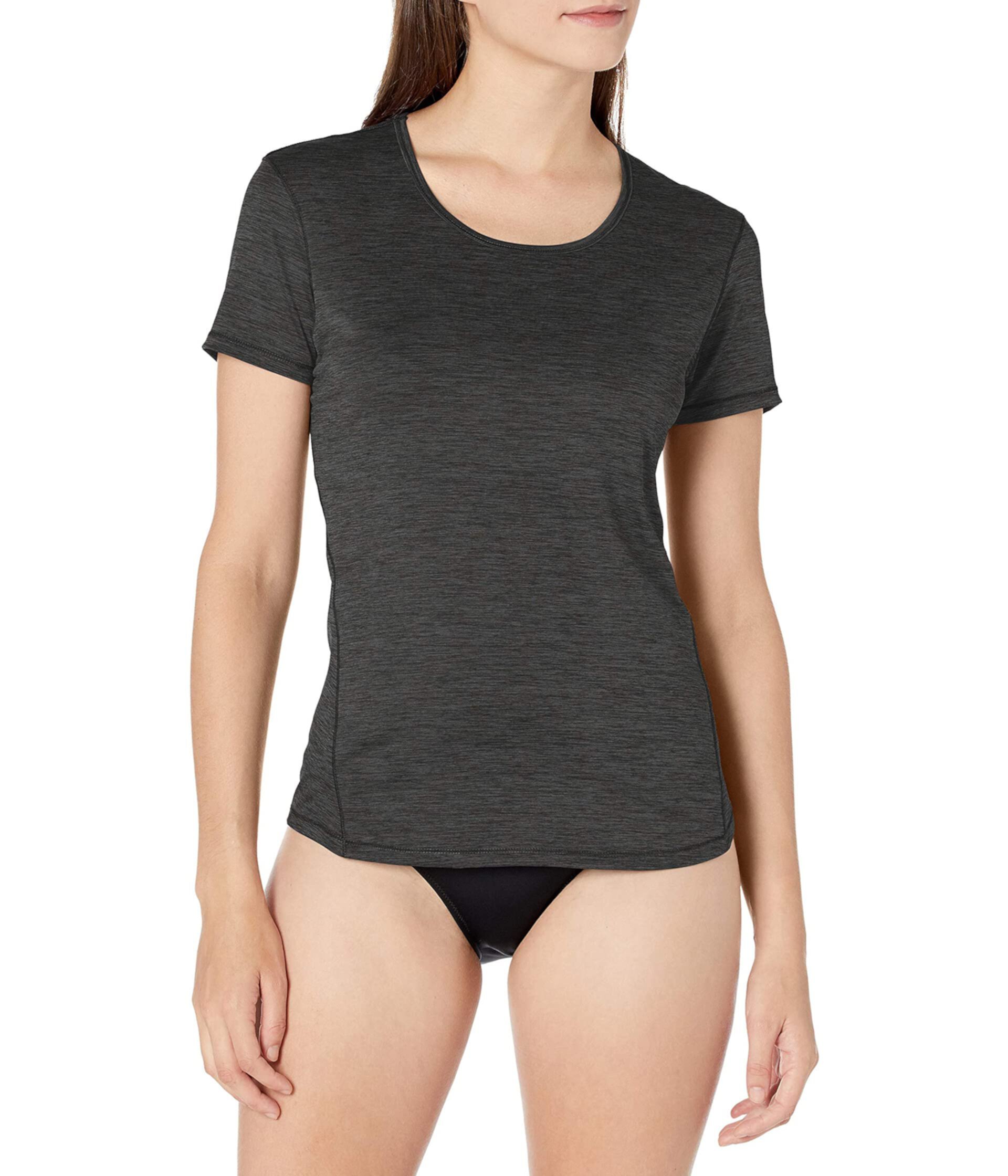 Женская рубашка для плавания с короткими рукавами UPF 50+ с короткими рукавами Rashguard и топ для тренировок Kanu Surf