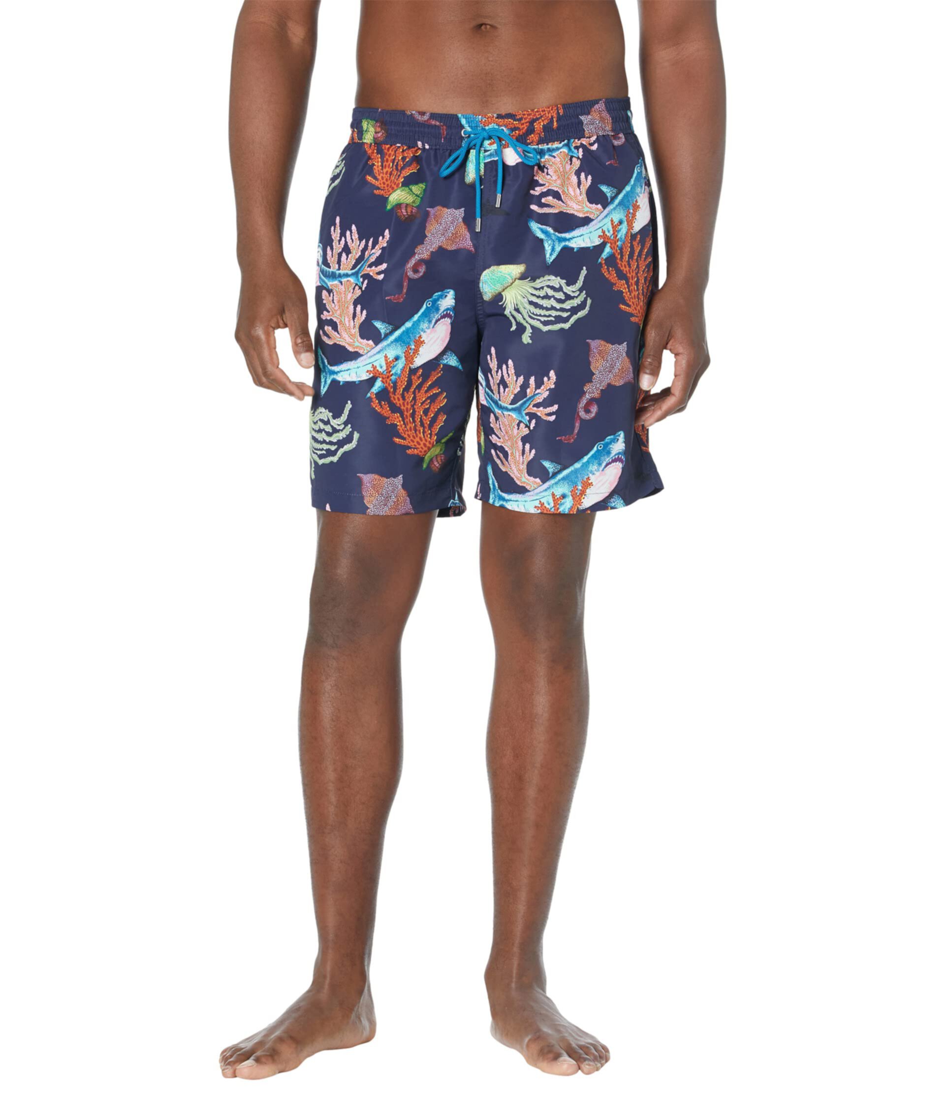 Шорты Paul Smith Long Hawaiian с 20% переработанного материала и водонепроницаемой сумкой Paul Smith