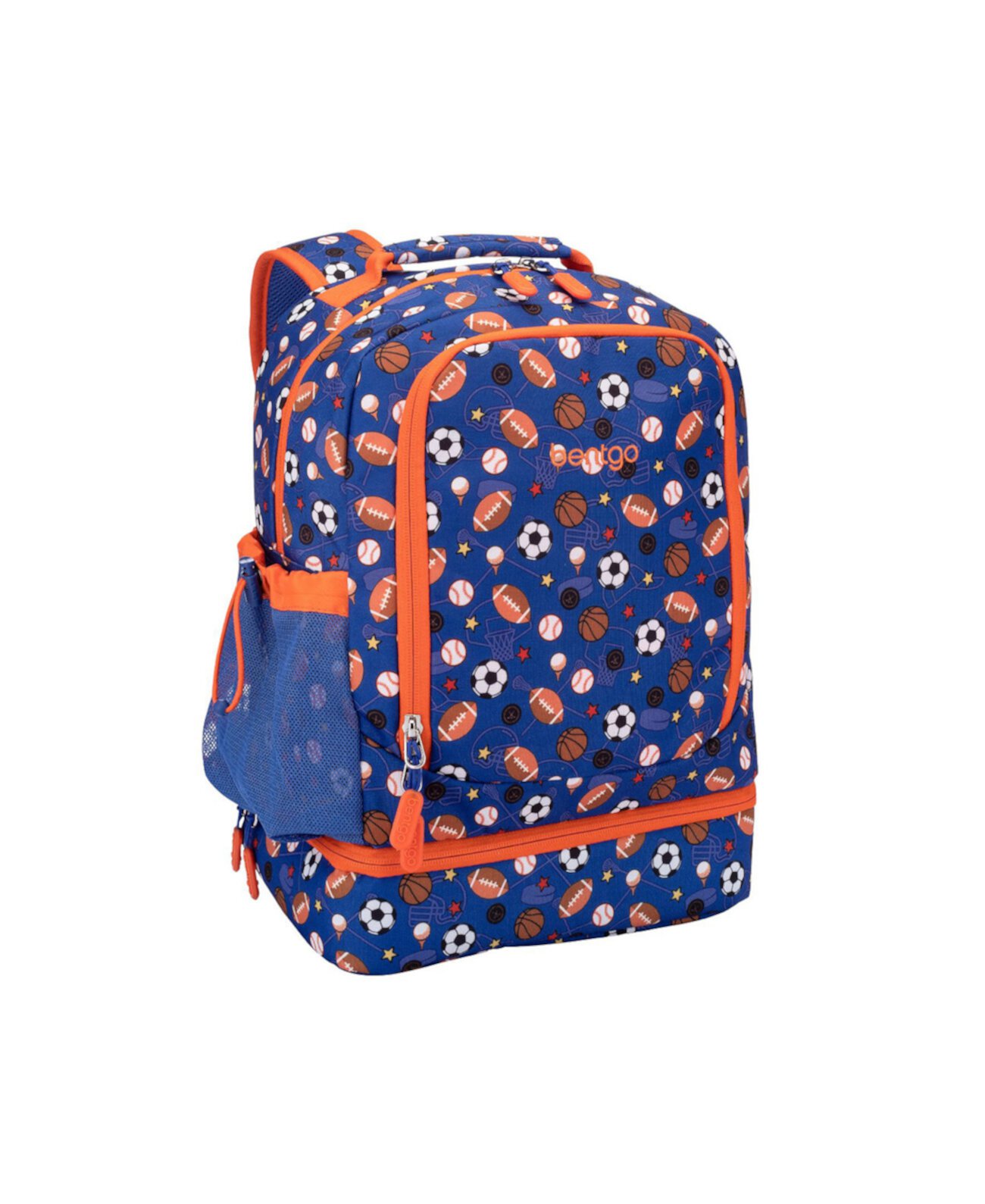 Рюкзак 2-в-1 с детскими принтами и изолированная сумка для обеда - Спорт Bentgo
