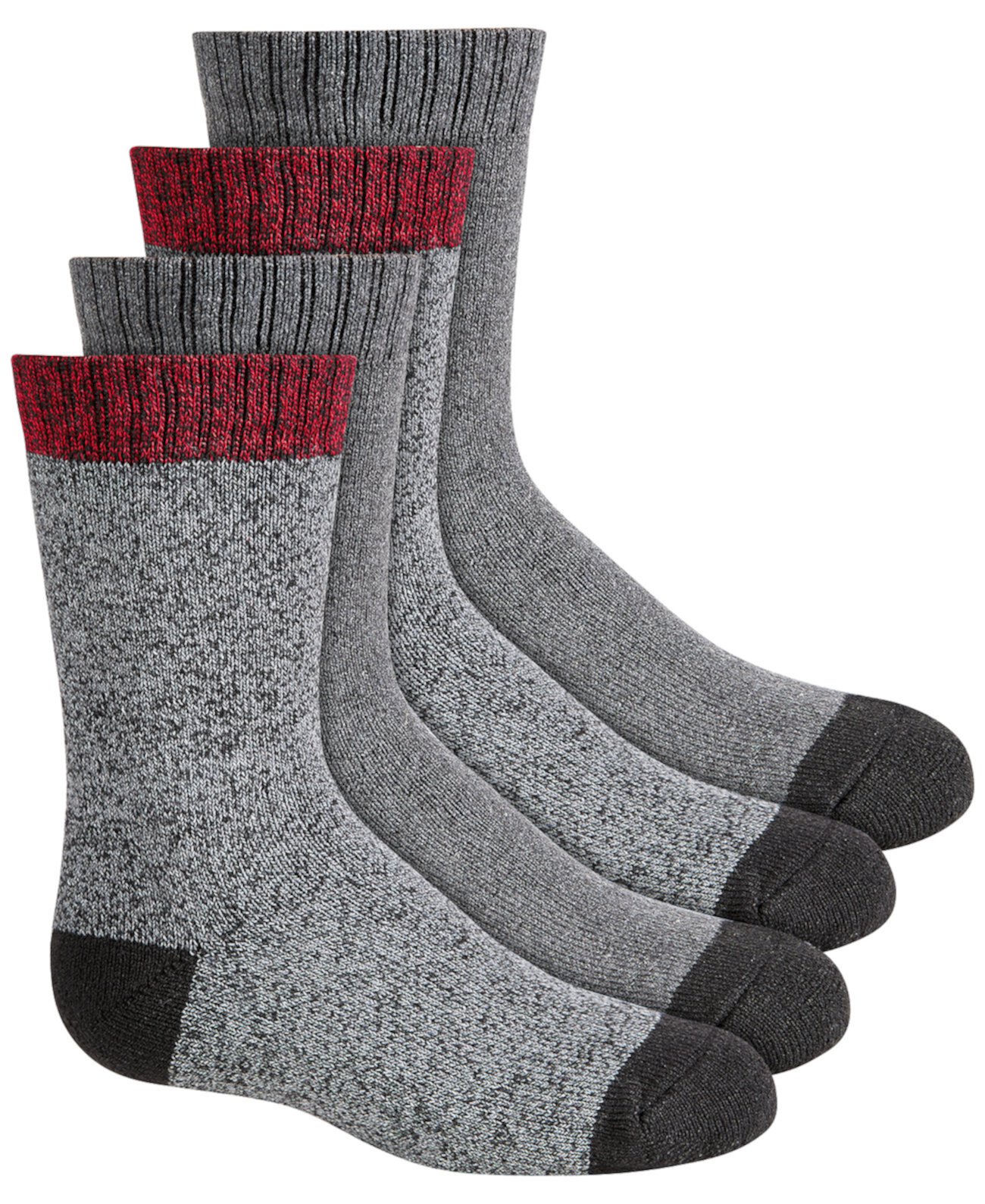 Биг Бойз 4-Пк. Теплые носки с мраморной текстурой Trimfit