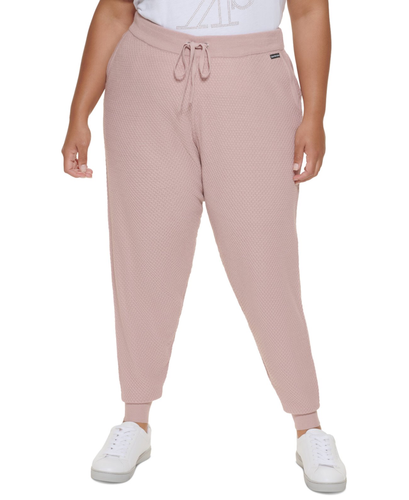 Модные брюки-джоггеры больших размеров с сотами Calvin Klein
