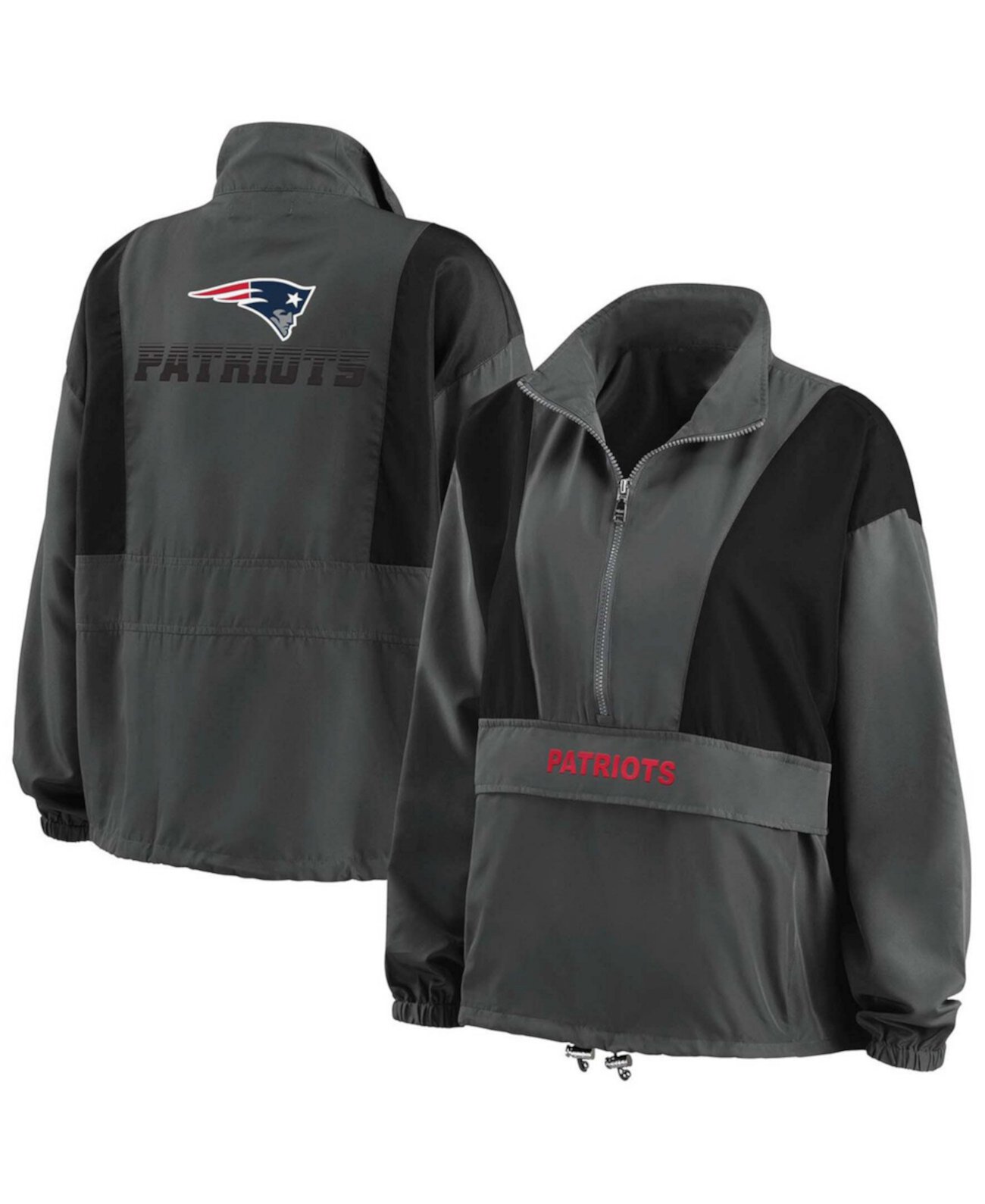 Женская Куртка WEAR by Erin Andrews New England Patriots Popover Packable Half-Zip WEAR by Erin Andrews