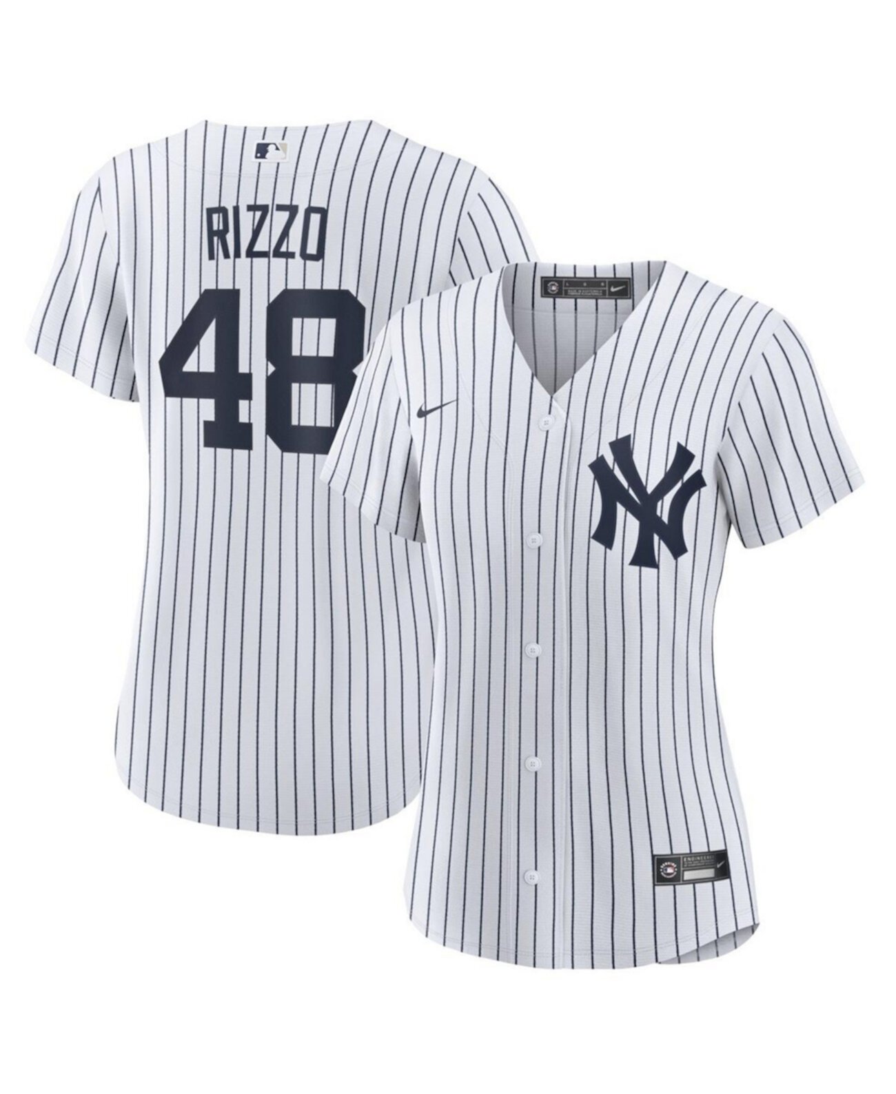 Женская футболка Энтони Риццо белого цвета «Нью-Йорк Янкиз» домашняя официальная копия джерси игрока Nike