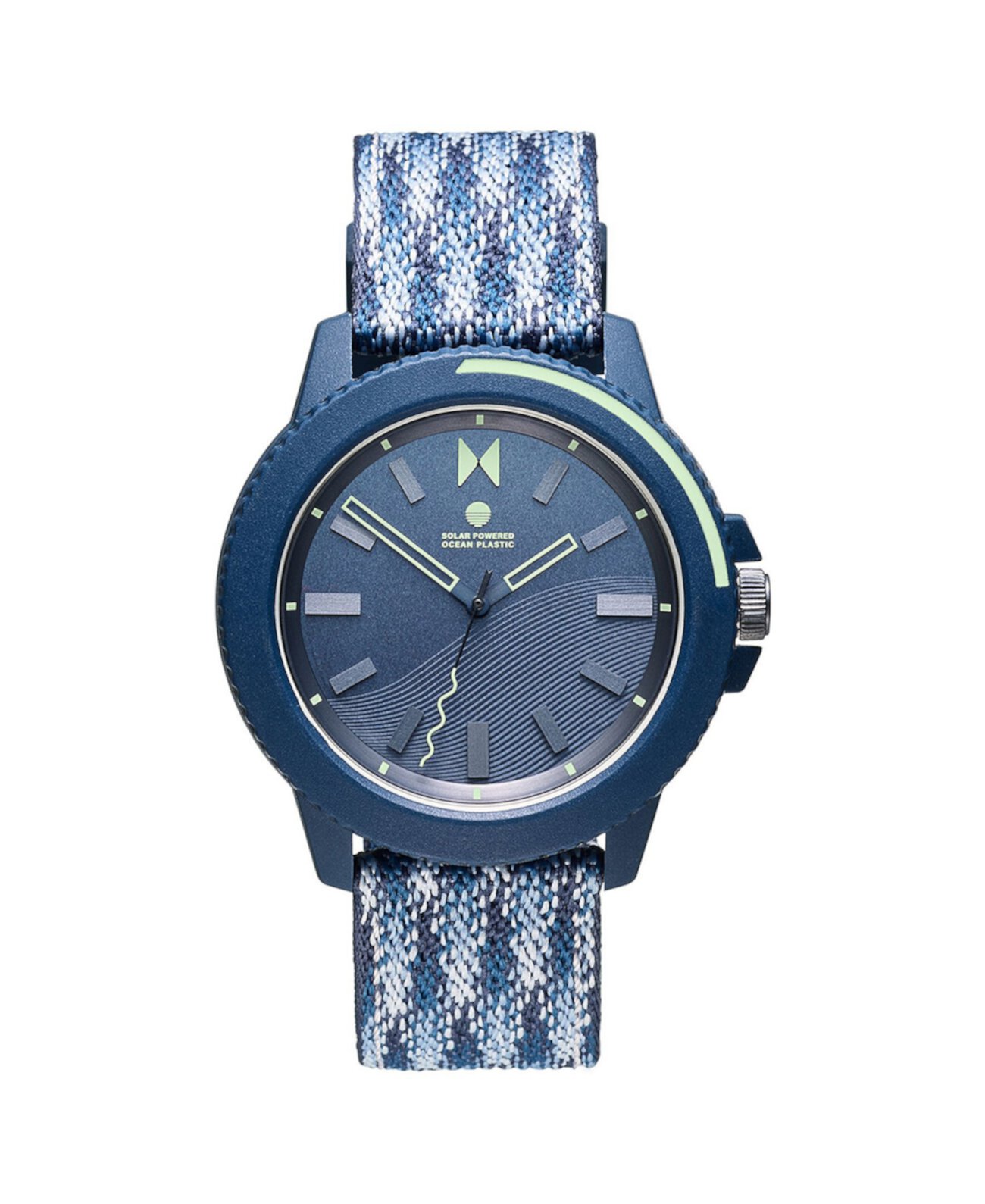 Мужские часы Ocean Plastic Edition с синим нейлоновым ремешком 45 мм MVMT