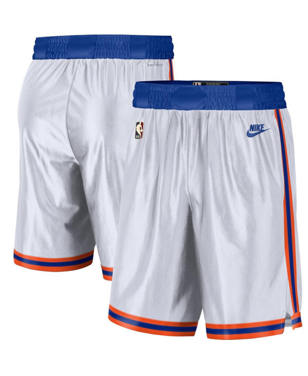 Бело-синие мужские шорты New York Knicks 2021/22 Classic Edition Swingman Performance Nike