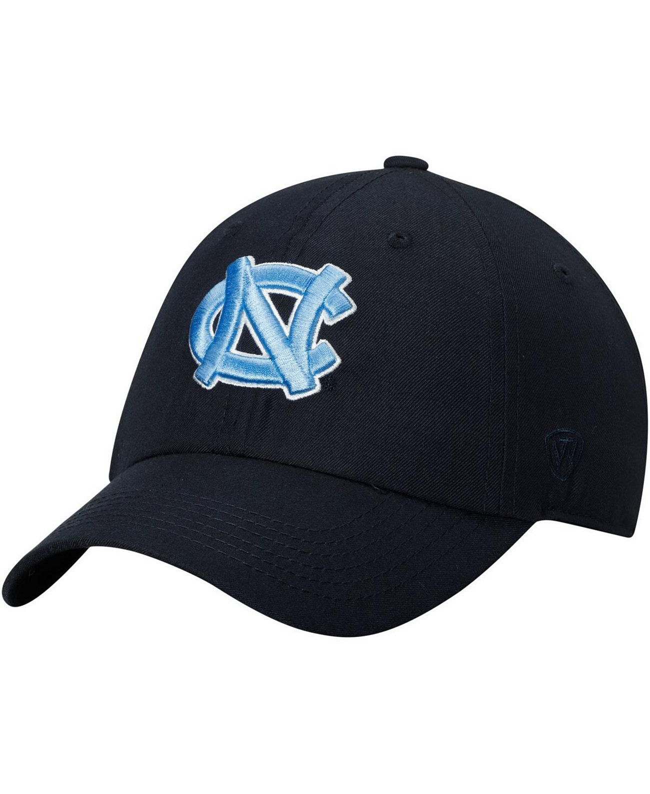 Мужская темно-синяя кепка North Carolina Tar Heels Primary Logo с регулируемой головкой Top of the World