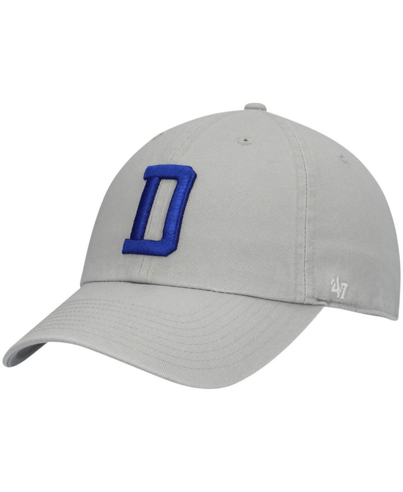 Мужская серая регулируемая шляпа Dallas Cowboys Clean Up '47 Brand