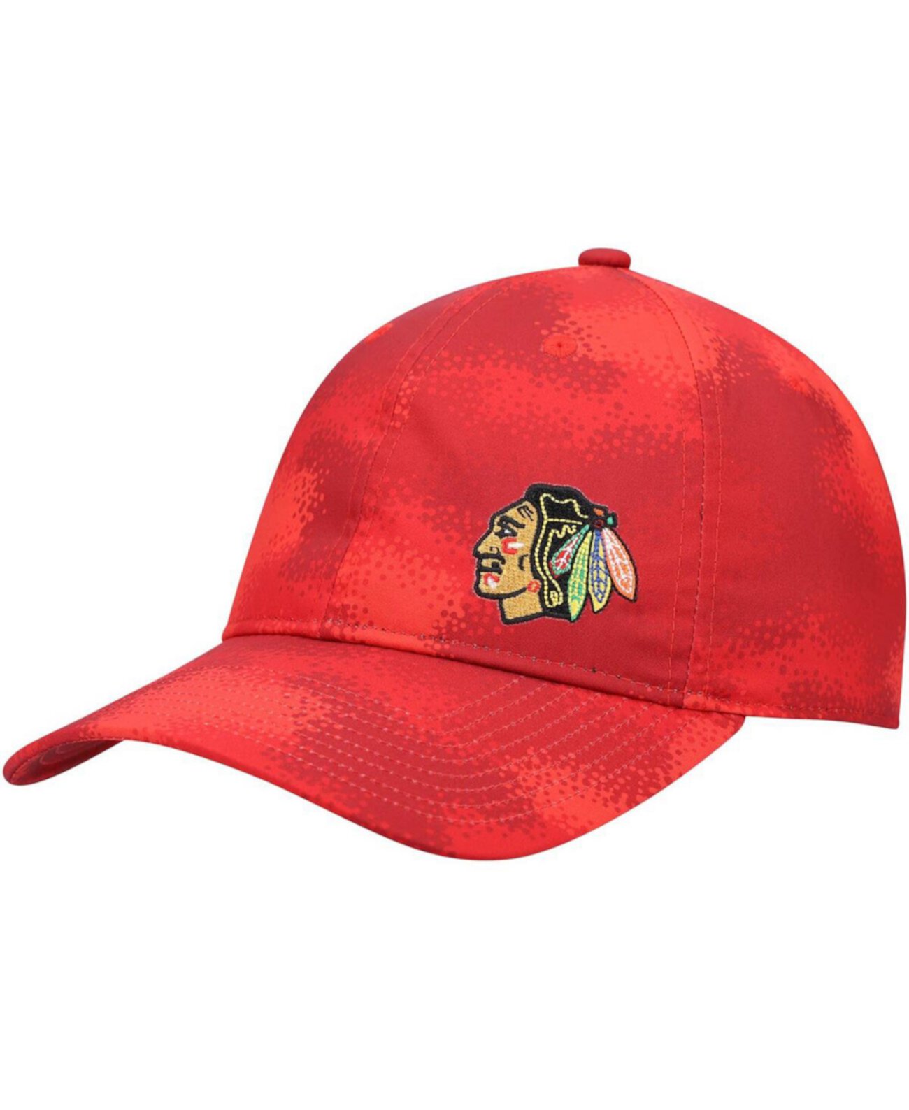 Бейсболка Adidas Женская Красная Chicago Blackhawks Camo Slouch Регулируемая Adidas