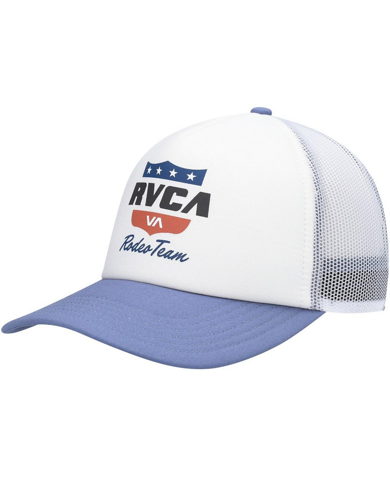 Мужская бело-голубая шляпа Snapback Rodeo Trucker RVCA