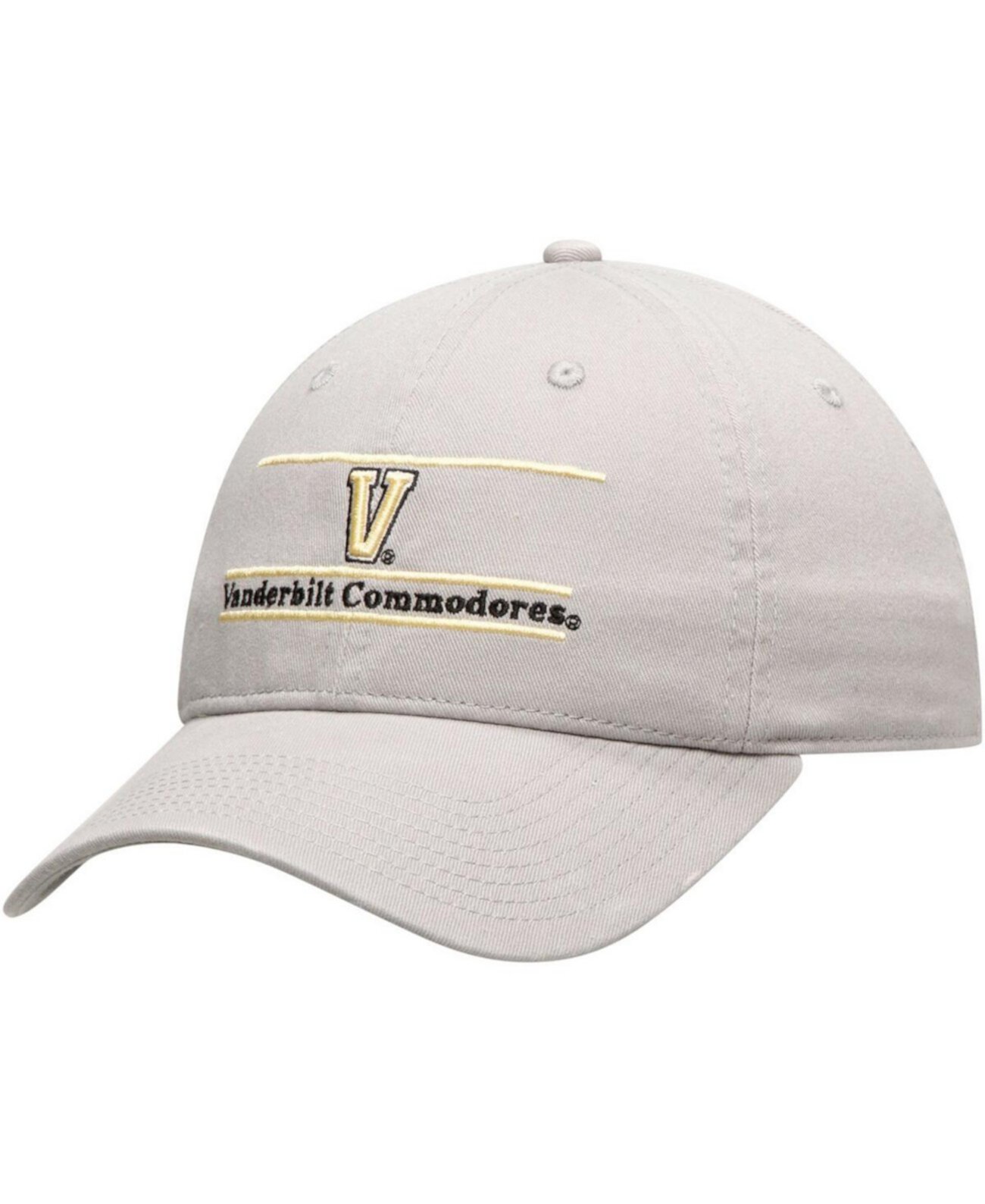 Мужская серая неструктурированная регулируемая шляпа Vanderbilt Commodores Classic Bar Game