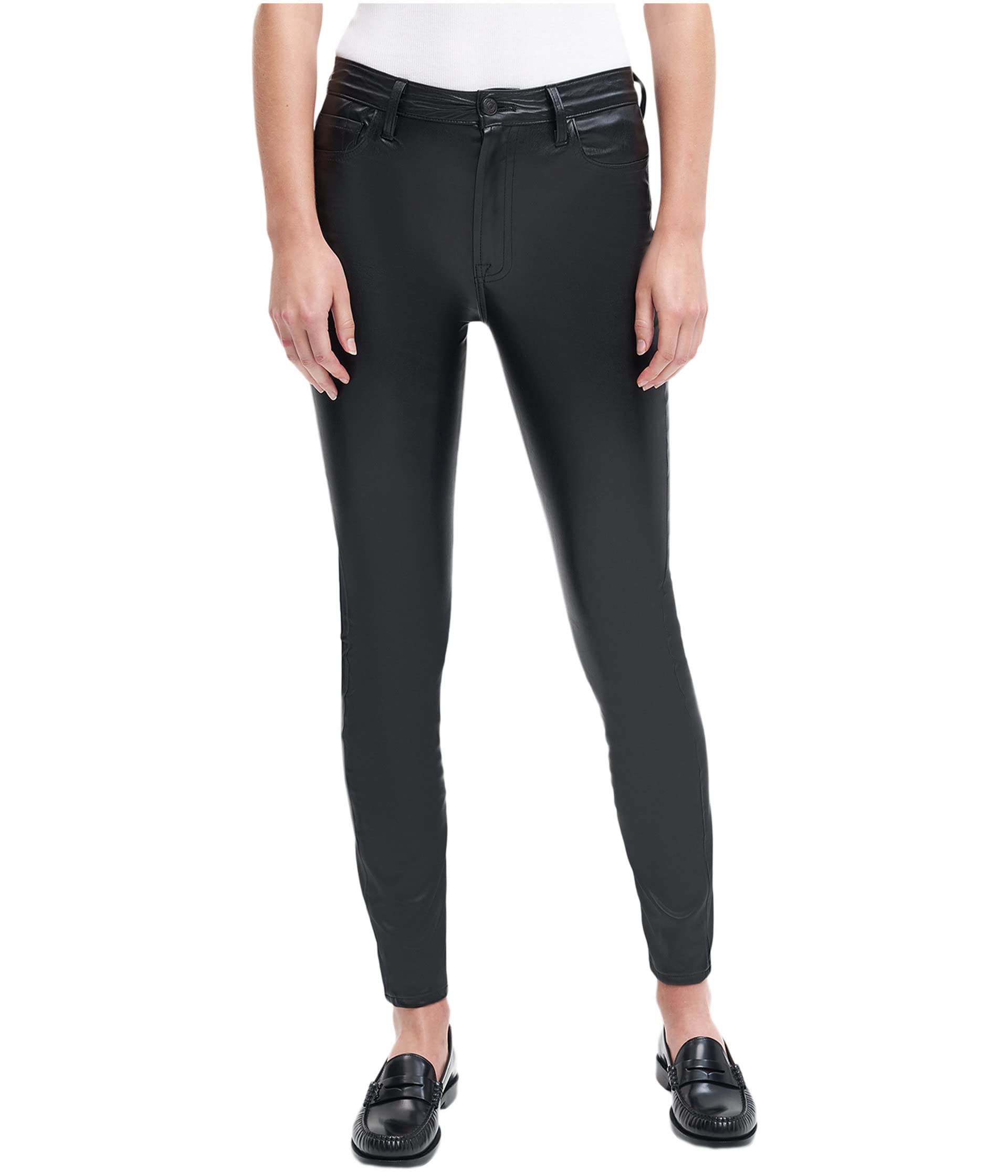 High-Waist Skinny Vegan Leather 7 For All Mankind