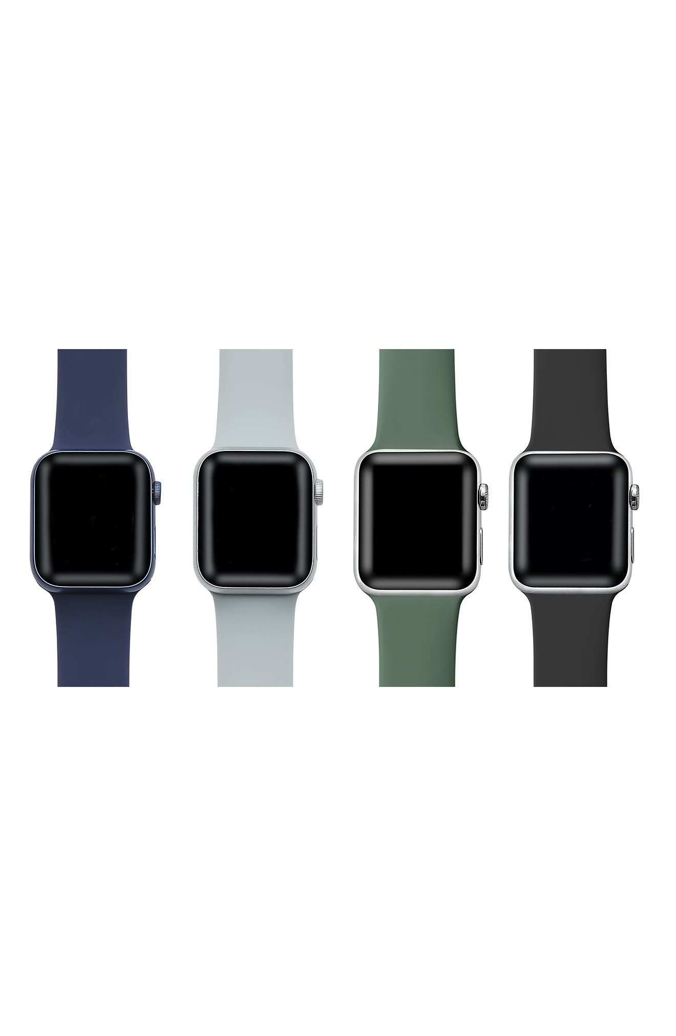 Силиконовый ремешок для Apple Watch, 42 мм — набор из 4 шт. THE POSH TECH