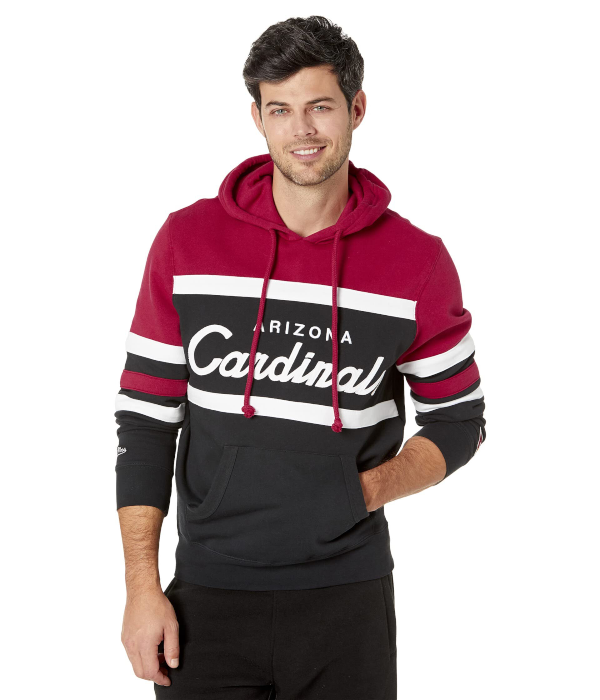 Худи NFL Head Coach Cardinals от Mitchell & Ness с капюшоном, карманом и флисовой подкладкой Mitchell & Ness