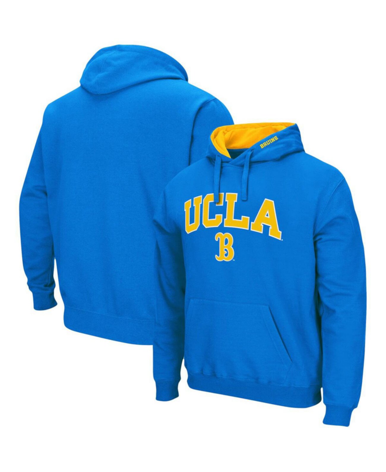 Синий мужской пуловер с капюшоном UCLA Bruins Arch Logo 3.0 Colosseum