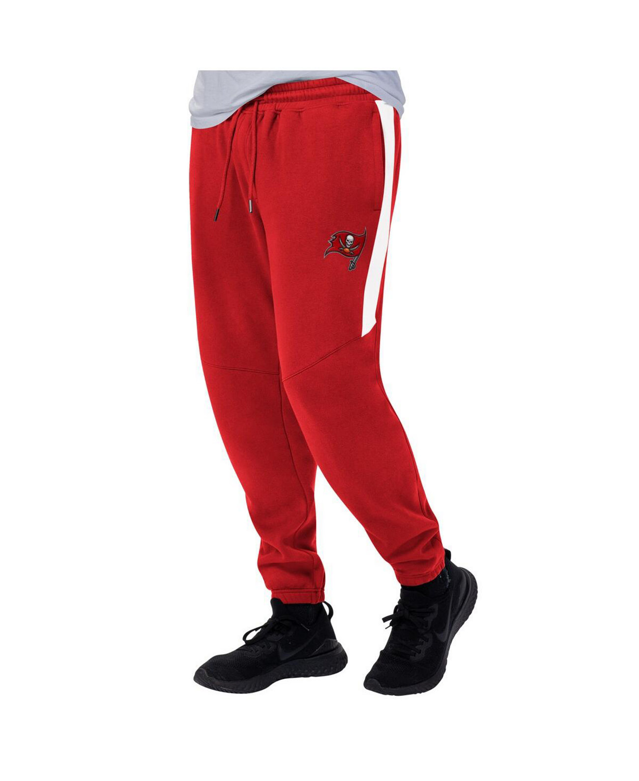 Мужские красно-белые флисовые брюки Tampa Bay Buccaneers Goal Post Starter
