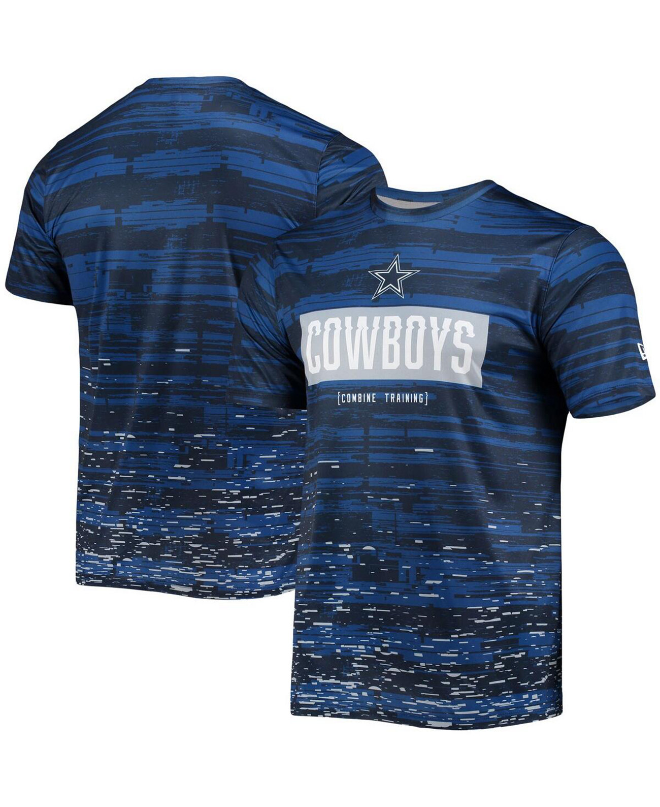 Мужская темно-синяя футболка Dallas Cowboys Combine Authentic Sweep New Era