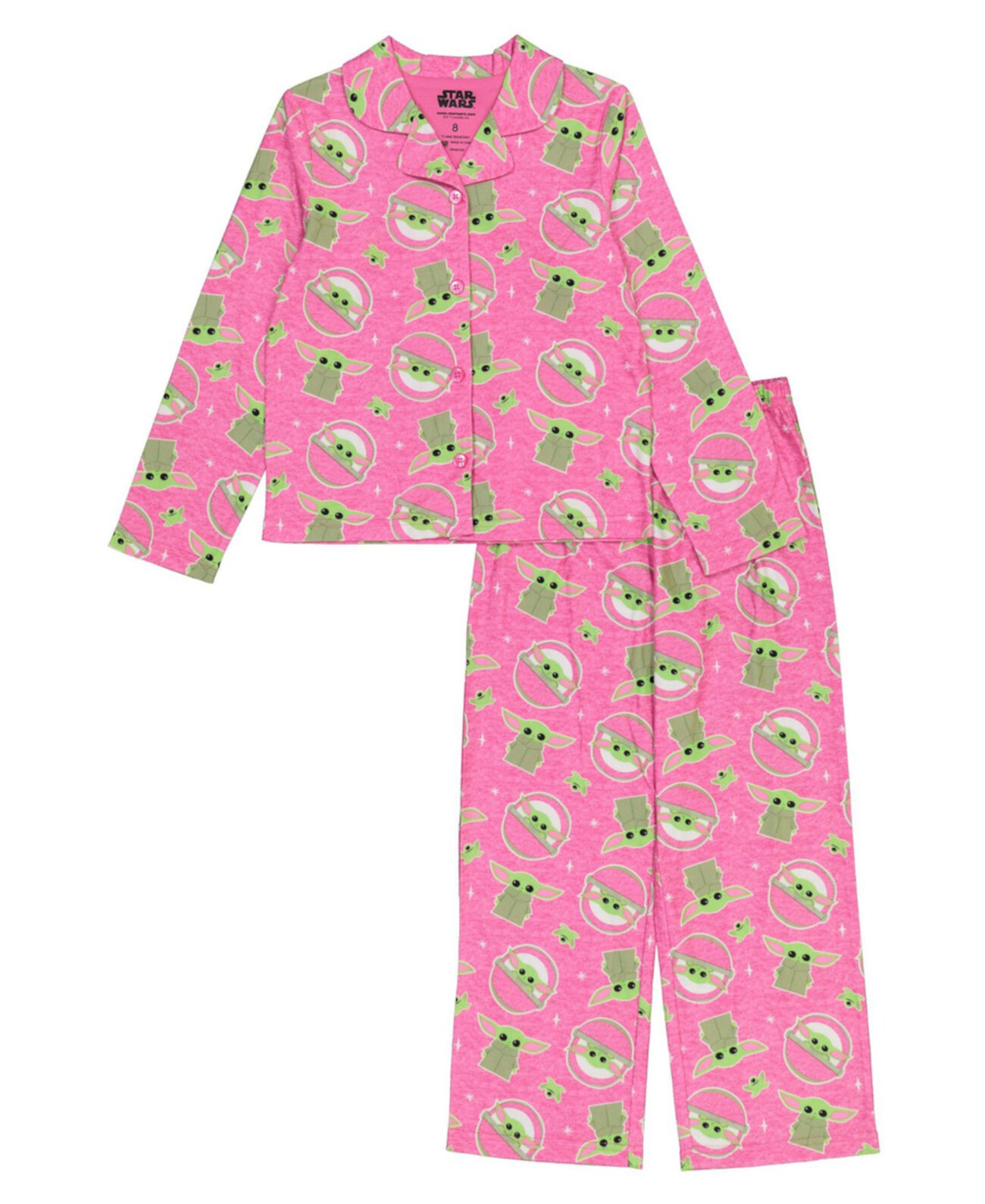 Пижама-пальто для маленьких девочек, комплект из 2 предметов The Mandalorian