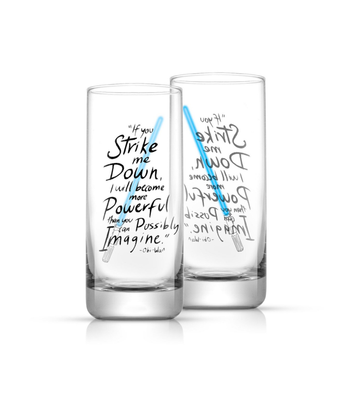 Высокие стаканы для питья Star Wars New Hope, набор из 2 шт. JoyJolt