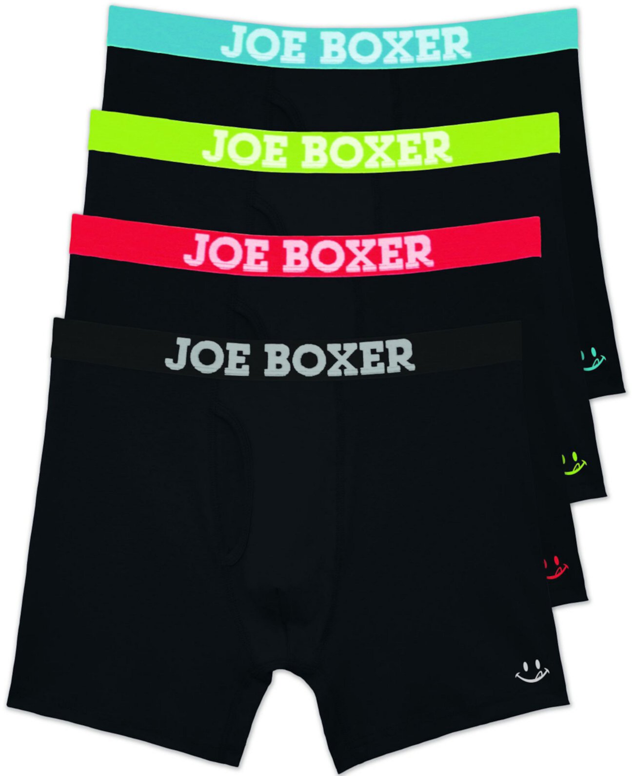 Мужской комплект из 4 веселых, мягких и удобных трусов-боксеров JOE BOXER