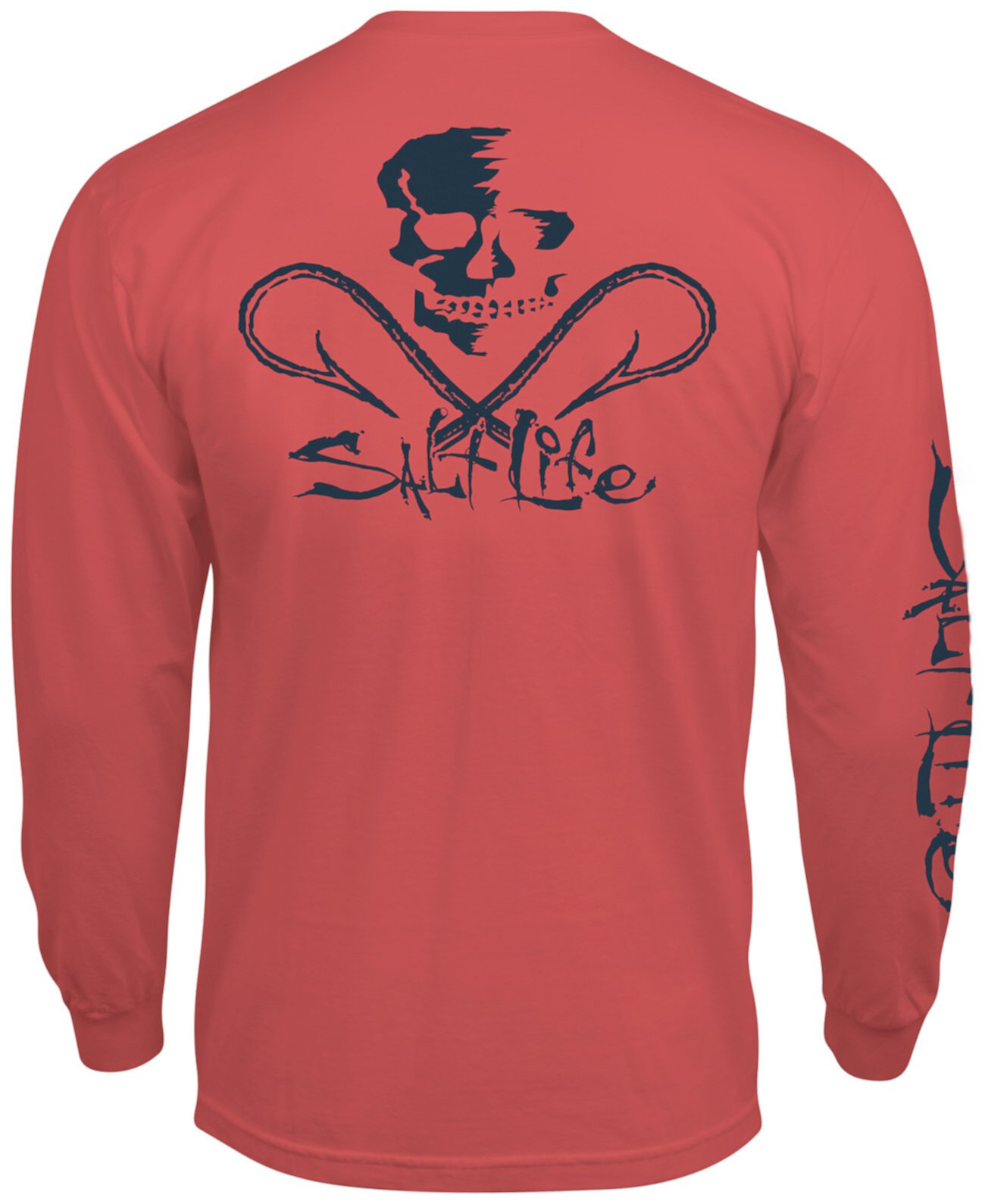 Мужская футболка с длинными рукавами и логотипом Skull & Hooks Salt Life