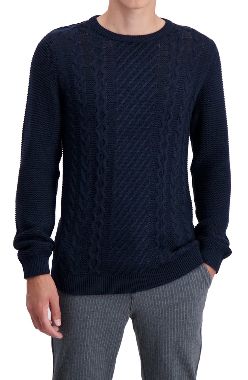 Вязаный пуловер свитер с косами Lindbergh