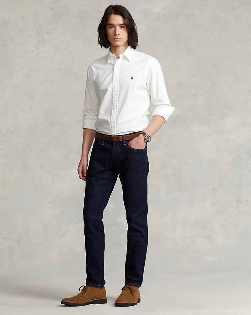 Узкие джинсы прямого кроя с кромкой Polo Ralph Lauren