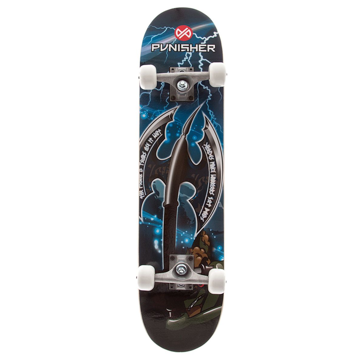 Punisher Skateboards Warrior 31-in. ABEC-7 Complete Skateboard Punisher Skateboards