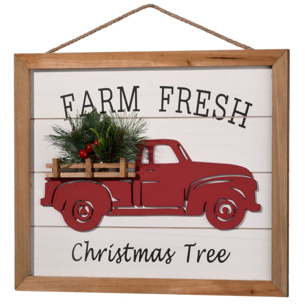 Национальная деревенская компания Farm Fresh Christmas Tree в рамке Декор для стен National Tree Company