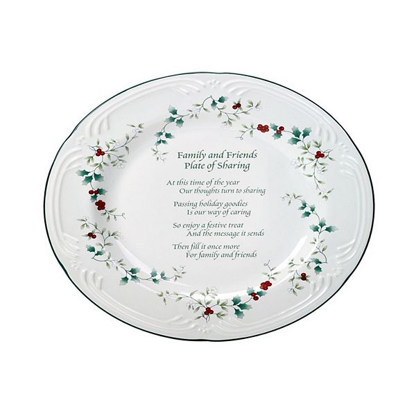 Pfaltzgraff Winterberry &#34;Friends & Family&#34; Serving Plate Pfaltzgraff