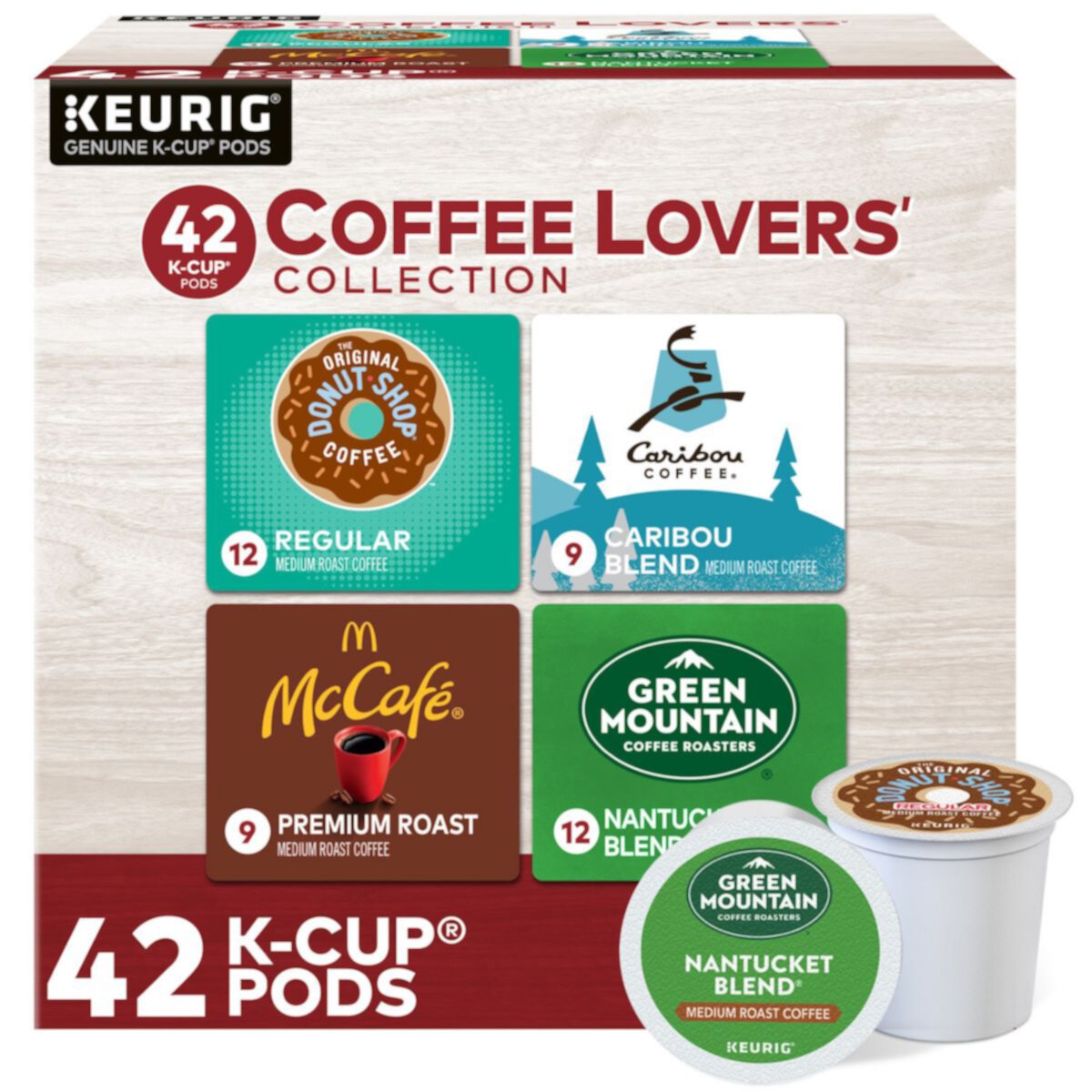 Коллекция любителей кофе, капсулы Keurig® K-Cup® - 42 шт. KEURIG