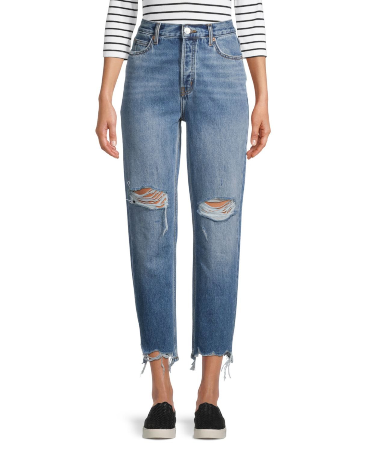 Укороченные прямые джинсы Jackie Chewed Hem Current/Elliott