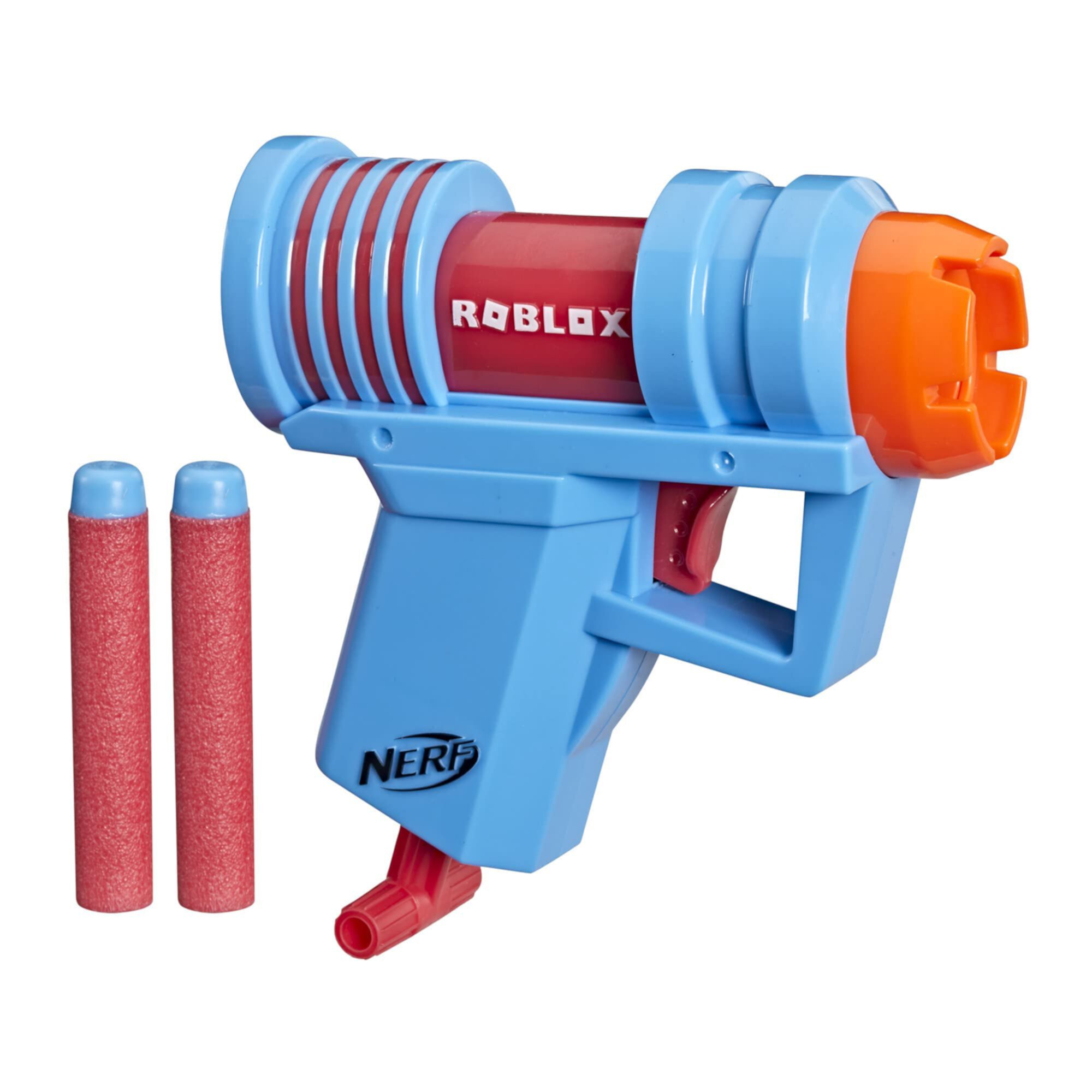 NERF Roblox Mad City: бластер Plasma Ray Dart Blaster, выдвижная заправочная рукоятка, 2 элитных дротика, код для разблокировки виртуального предмета в игре Nerf