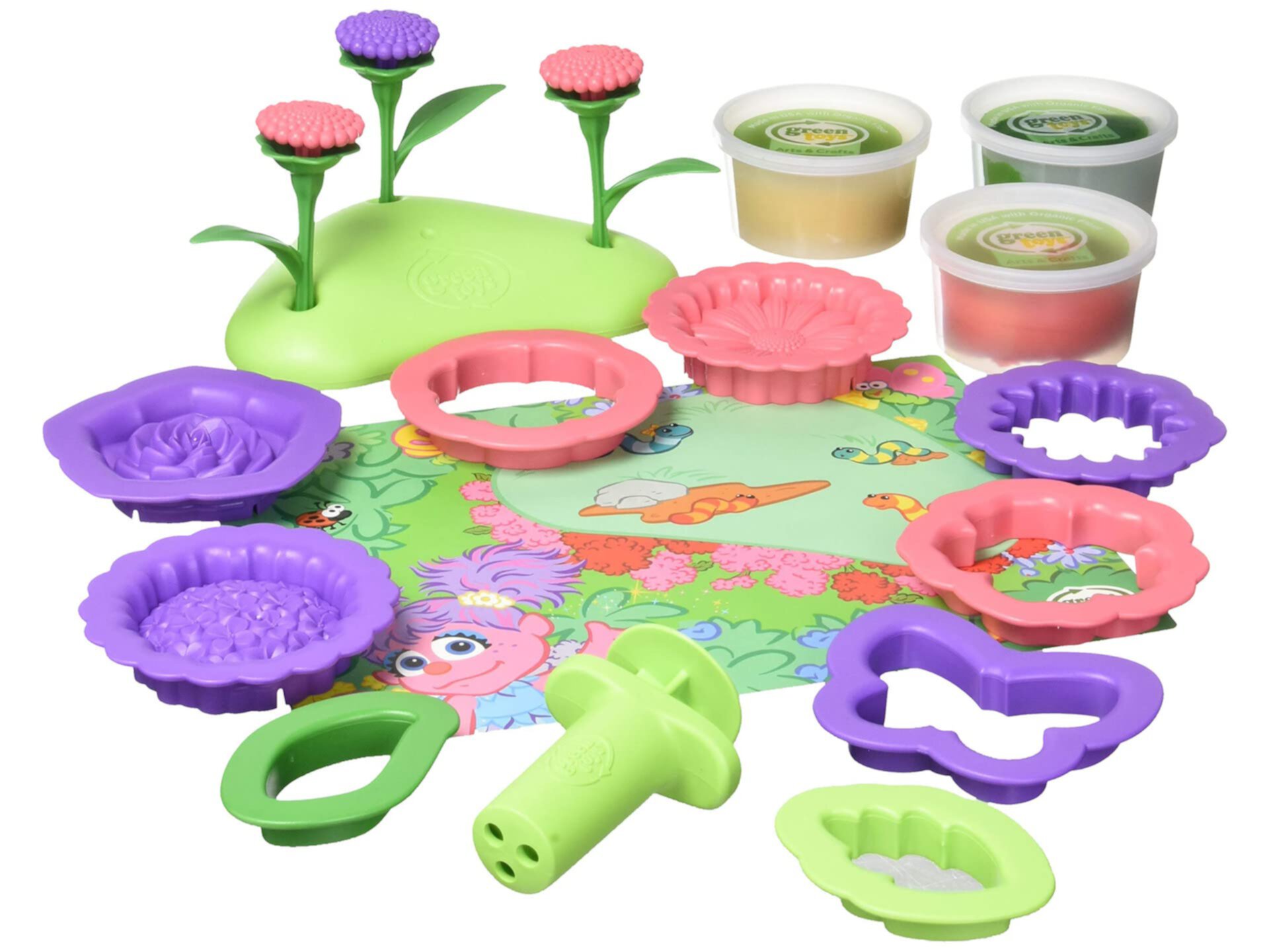 Abby Flower Maker Набор для теста "Улица Сезам" в закрытой коробке Green Toys