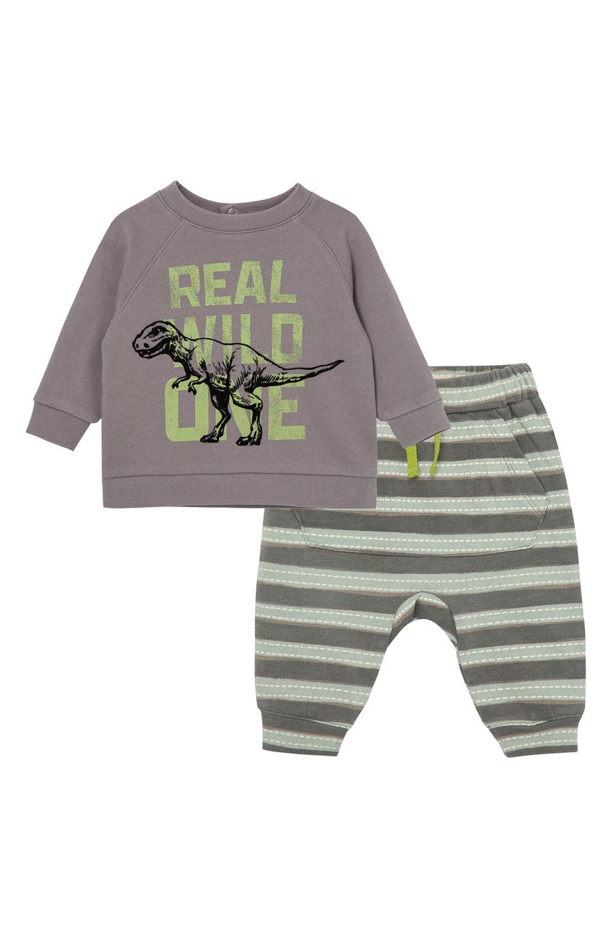 Хлопковый свитшот и брюки с рисунком T-Rex PEEK ESSENTIALS