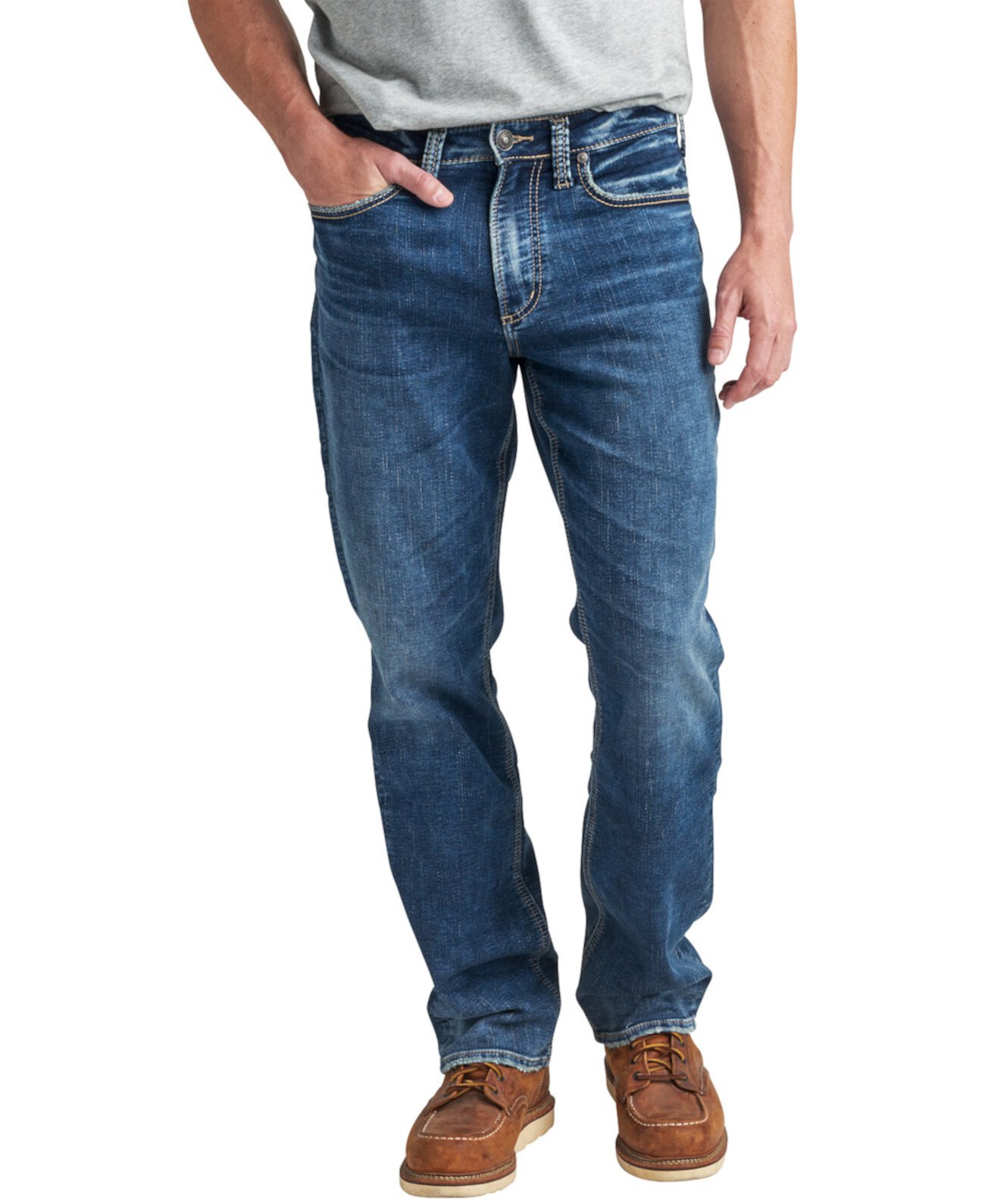Мужские джинсы Grayson Easy Fit с прямыми штанинами Silver Jeans Co.