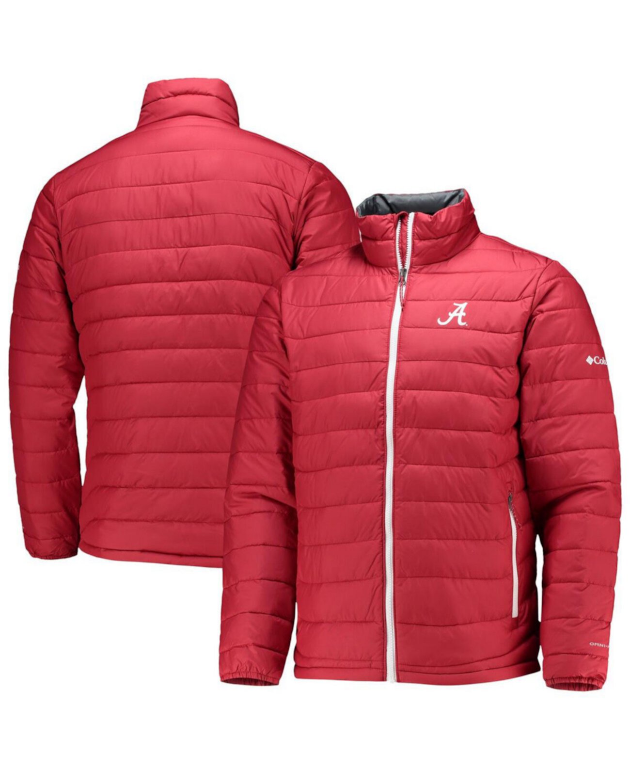 Мужская Куртка Columbia Alabama Crimson Tide Powder Lite Omni-Heat Reflective на молнии Columbia