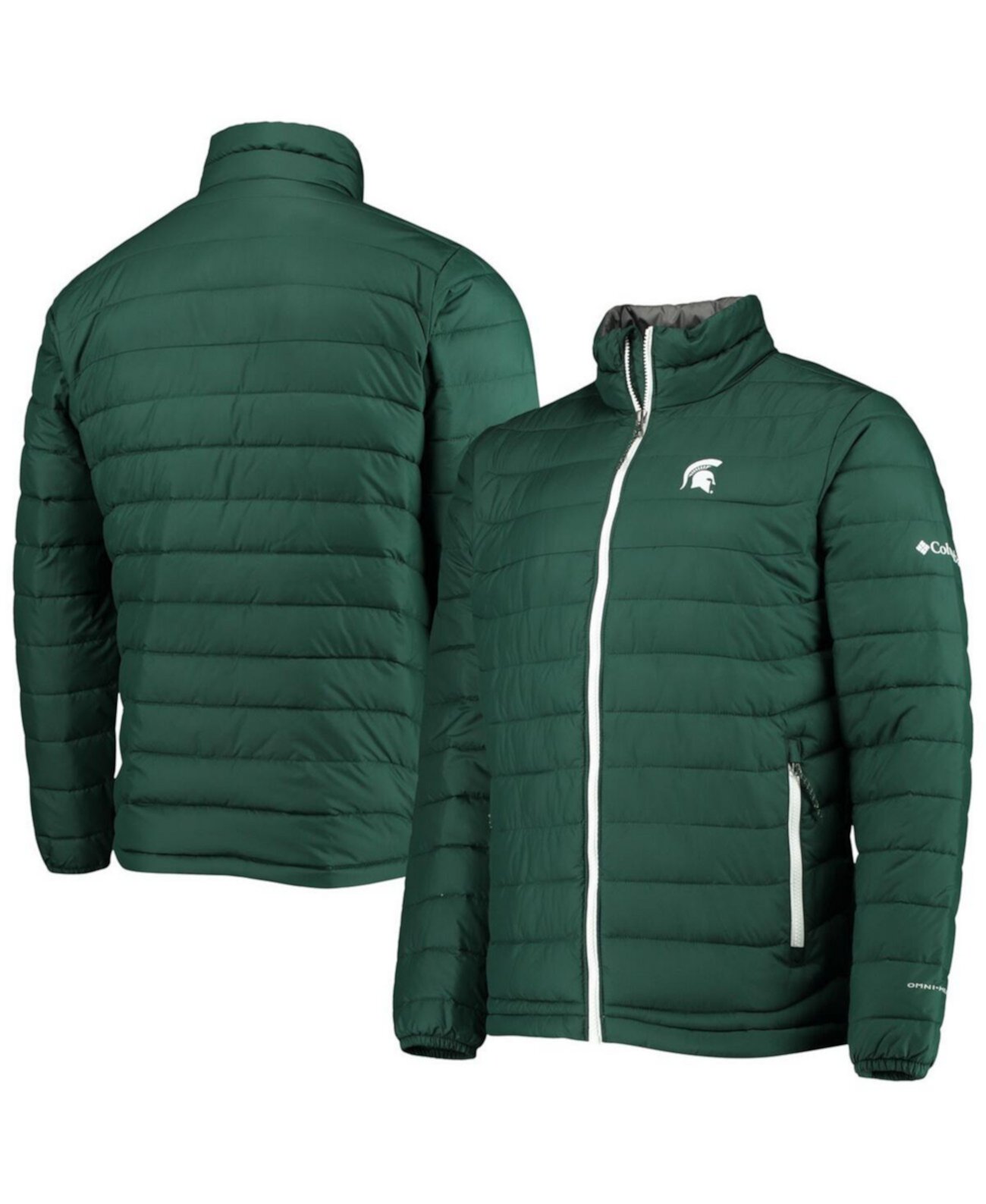 Мужская Куртка Columbia Michigan State Spartans Powder Lite Omni-Heat Reflective Full-Zip Columbia