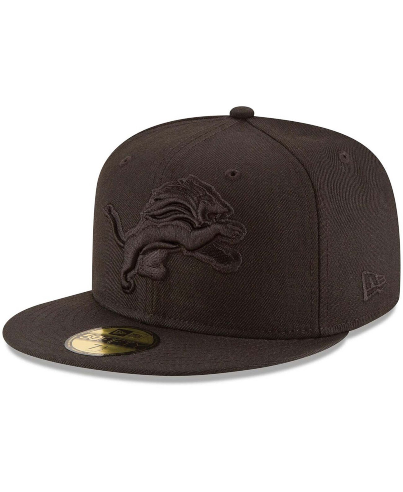 Мужская шляпа Detroit Lions Black on Black 59FIFTY Fitted New Era