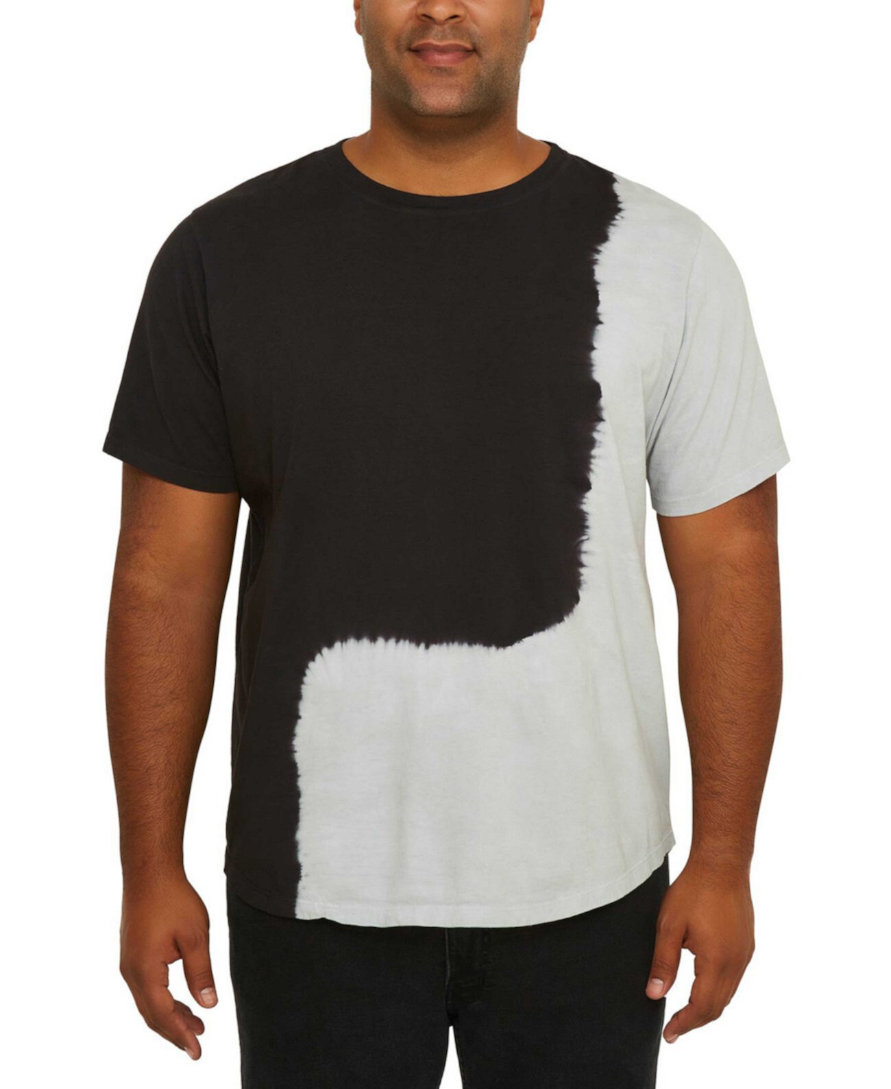 Мужская футболка Big and Tall Dip-Dye Hi-Lo Mvp Collections By Mo Vaughn Productions