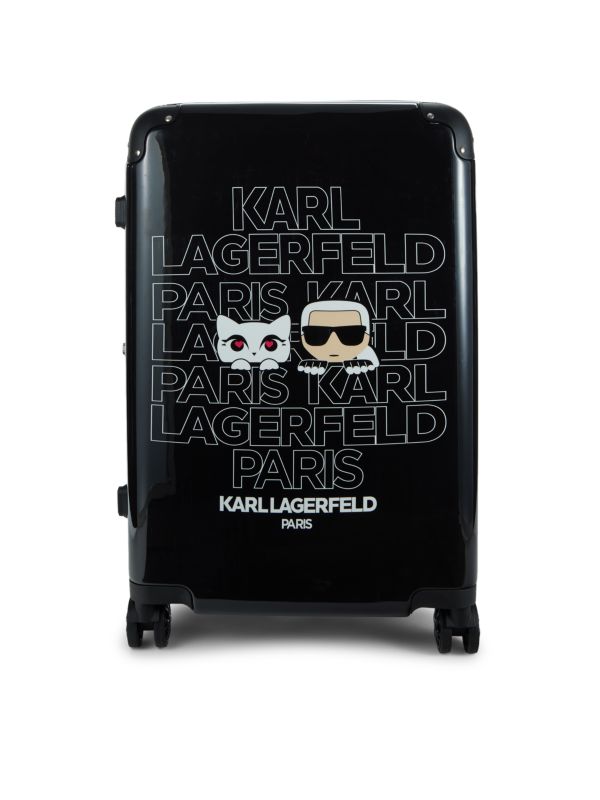 Чемодан-спиннер с расширяемым логотипом, 24 дюйма, Kat Karl Lagerfeld Paris