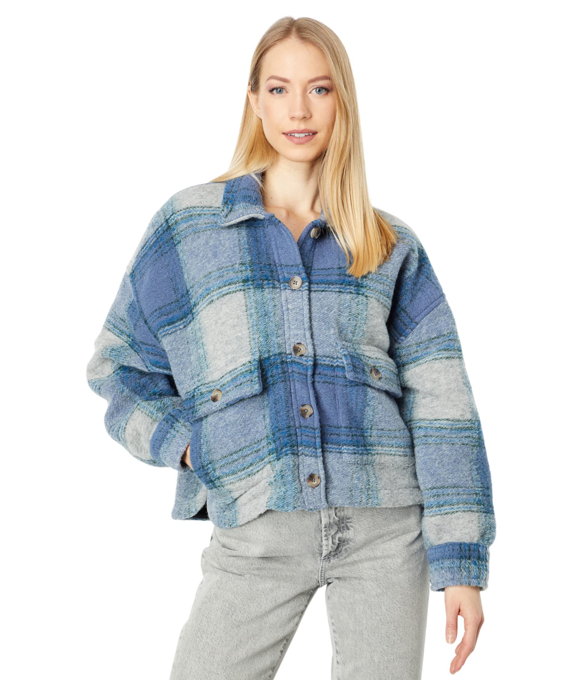 Женская Повседневная куртка SALTWATER LUXE Andi Long Sleeve Plaid SALTWATER LUXE